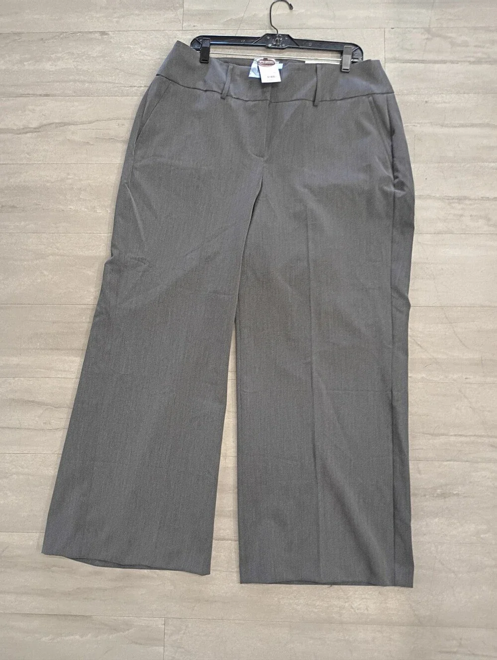 Lane Bryant Wide Leg High Rise Short Pants In Grey